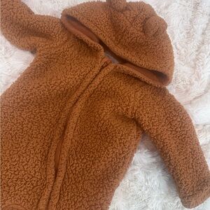 Cozy Brown Teddy Bear Onesie